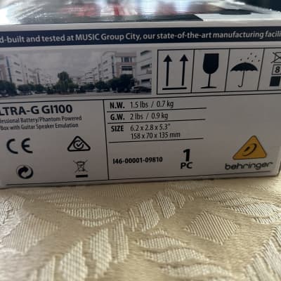 Behringer Ultra-G GI100 Battery / Phantom Powered DI Box 2001 - Present - Standard image 3