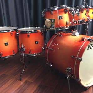 Tama drums sets Superstar Classic Maple Tangerine Lacquer Burst 7pc kit CL72S TLB image 4