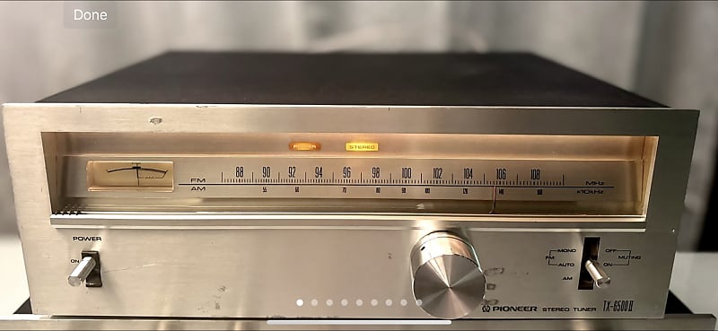 Vintage Pioneer⚡ TX 6500 ii ⚡Stereo Tuner - Serviced + Cleaned  			