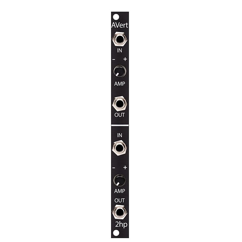 2hp AVert Black Attenuator Modular Synthesizer Reverb