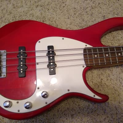 Peavey Milestone BXP Transparent Red Made In Korea Bass. Excellent