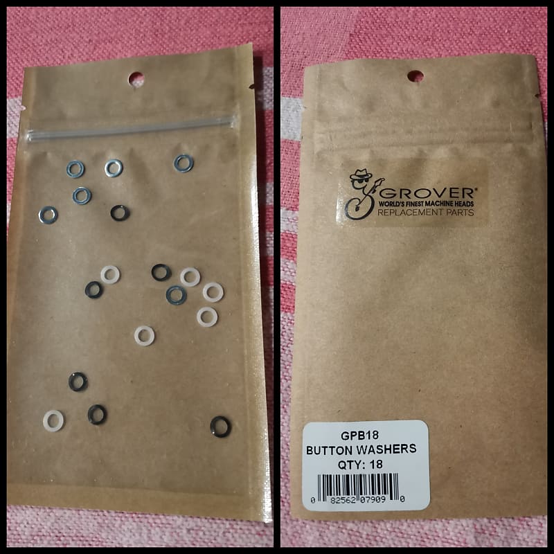 Grover washers set for Rotomatic tuning machines nylon, Reverb