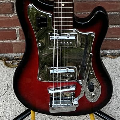 Teisco Sorrento E-10 Offset Electric Guitar 1960’s - Red Burst image 1