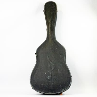 Late 50’s Vintage Harmony Hardshell Acoustic Guitar Case w/ Plush interior and Functional Latches image 1