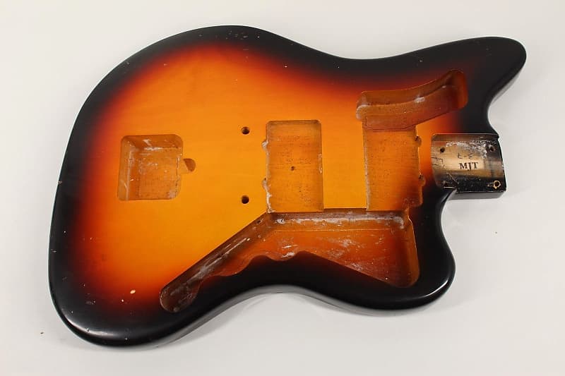 MJT VTJ - Jazzmaster Body - 3lb 7oz - 3 Tone Sunburst Relic Aged