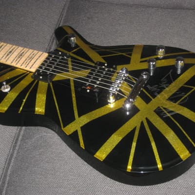 GMP Roxie Tribute EVH sparkle guitar with stripes, hand-made in San Dimas, Ca...Seymour Duncan pups image 1