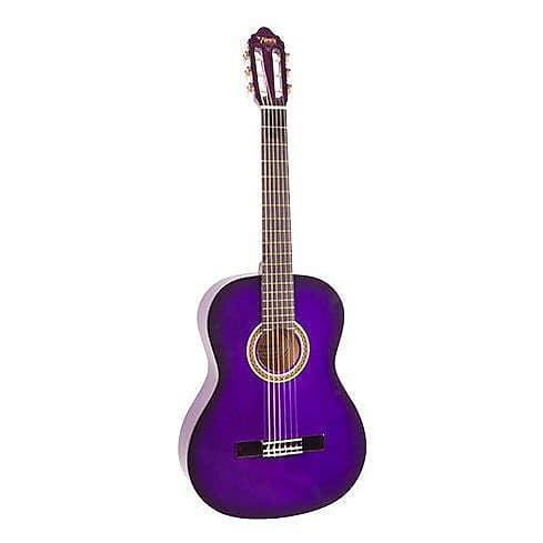 Valencia VC101PPS 100 Series | 1/4 Size Classical Guitar | Purple Sunburst image 1