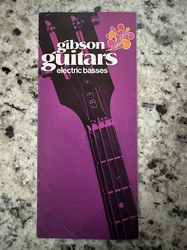Gibson Bass Guitar Catalog 1970 EB1 3L 0 2 2DC 3 Reverb
