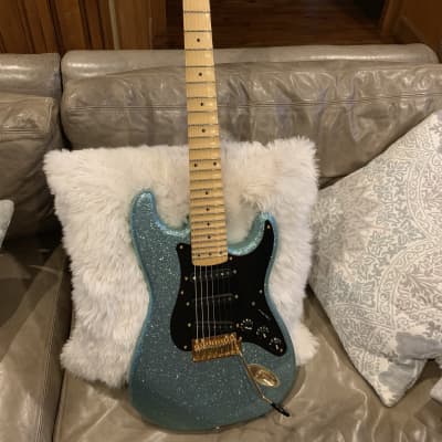 Fender Crazy Rare-Custom Shop  7 String Stratocaster 'Alex Gregory' Blue Sparkle image 2
