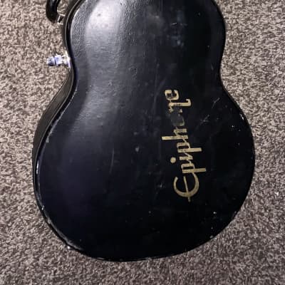 Epiphone Les Paul Custom Ebony black and gold electric guitar ohsc image 9