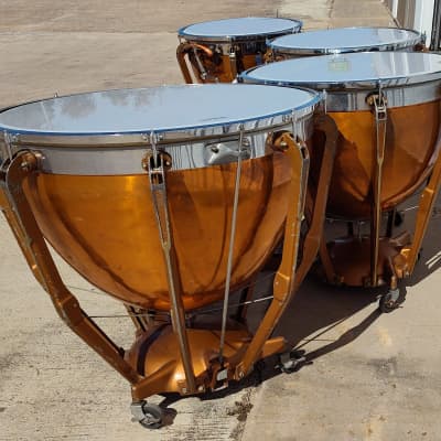 Set of 4 Used Ludwig Dresden Copper Timpani 23, 26, 29, 32