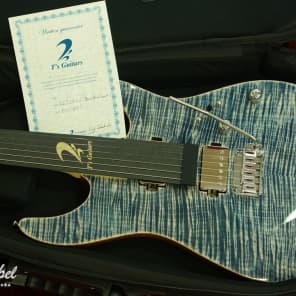 T s Guitars DST-DX24 w Buzz Feiten Tuning System Trans Blue