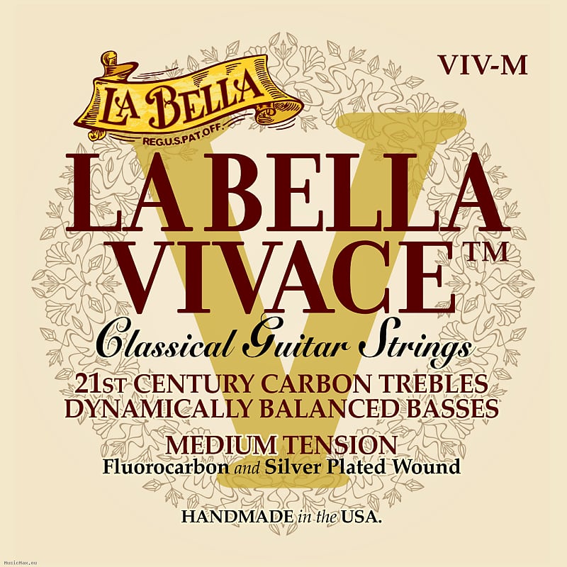 LA BELLA VIVACE MEDIUM Classical Guitar Strings image 1