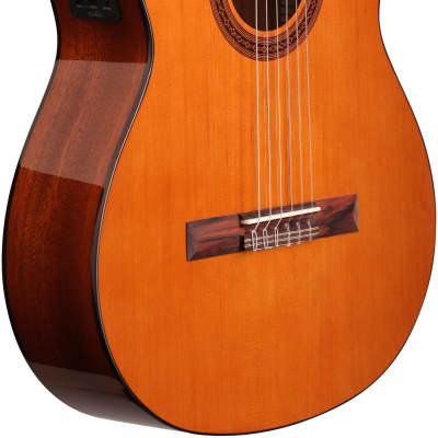Cordoba C5-CE Classical Acoustic-Electric Guitar Natural, Solid Cedar Top image 4