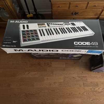 M-Audio Code 49 USB MIDI Keyboard Controller 2010s - White