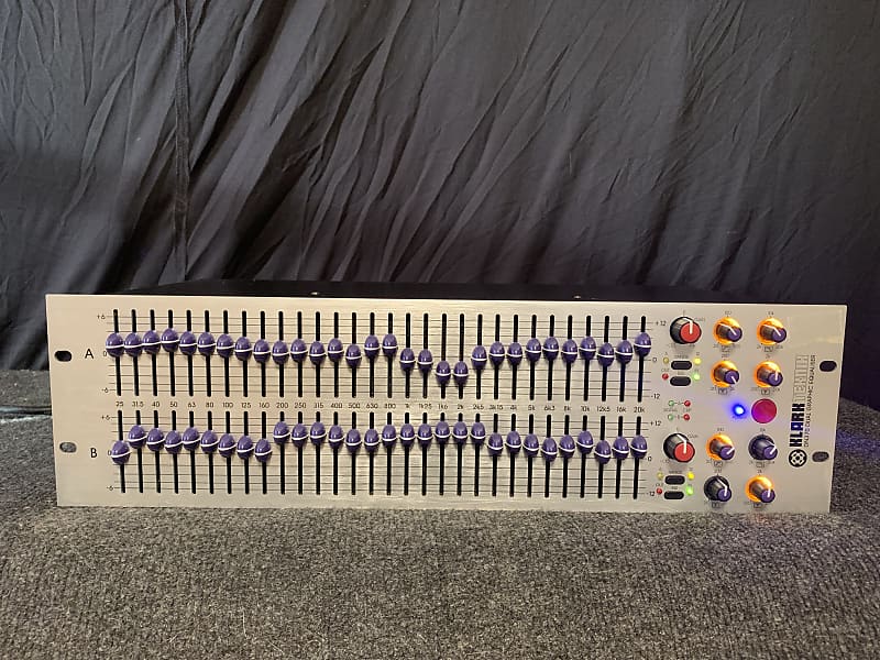 Klark Teknik DN-370 Dual Graphic Equalizer 30-Band EQ | Reverb