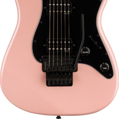 Squier Contemporary Stratocaster HH FR. Roasted Maple Fingerboard, Black Pickguard, Shell Pink Pearl image 3