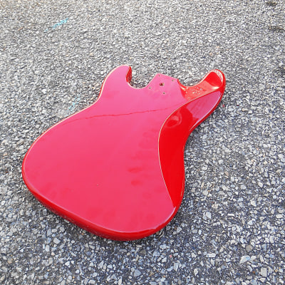 Squier Affinity Precision Bass Body. Red. Relic. image 2
