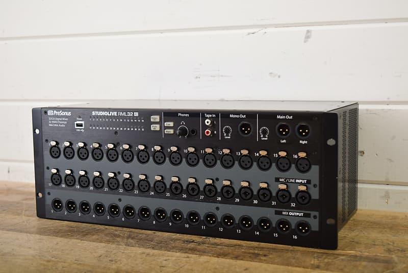 PreSonus StudioLive RML32AI 32Channel Rackmount Mixer Reverb