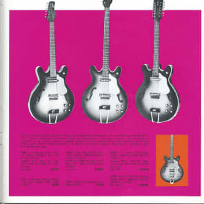 Vintage 1969 Danelectro Coral Guitars Full Line Catalog Hornet Sitar Amps image 12