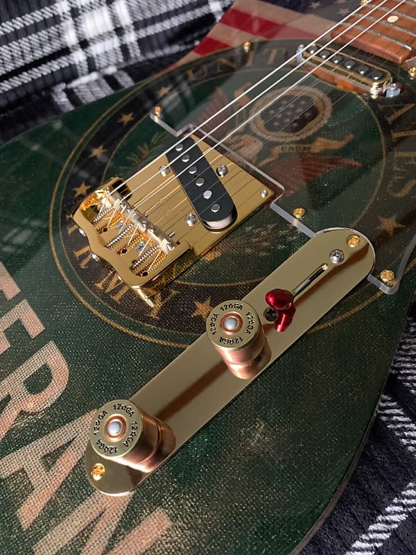 Shotgun shell guitar knobs copper. Guitar bling 2020 Copper Reverb