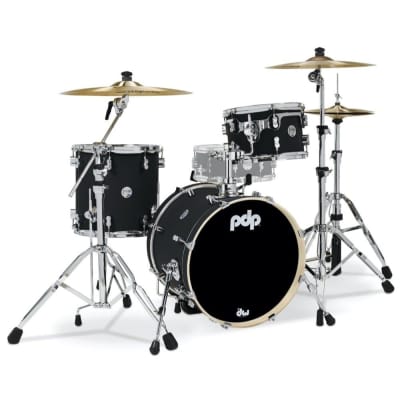 PDP Concept Maple 3pc Bop Drum Set Satin Black