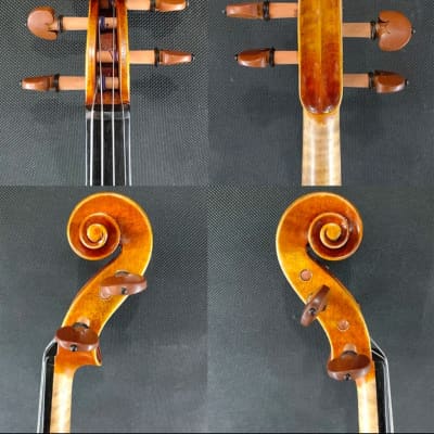 Qi Brand Il Cannone Guarnerius Master Violin 4/4 2023 - Orange varnish image 2