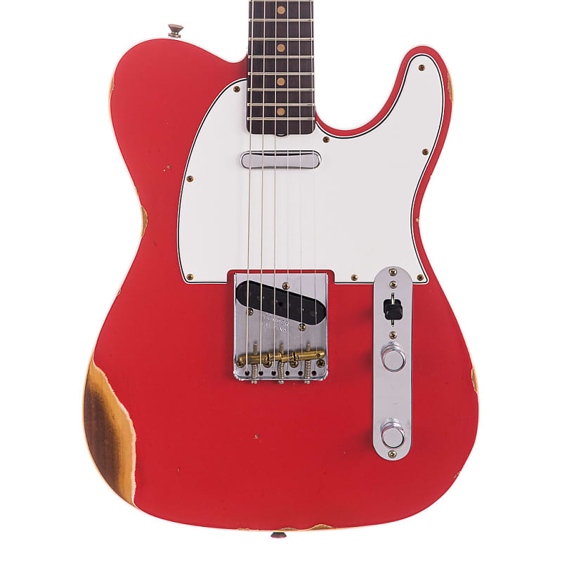 Fender Custom Shop 1960 Bound Telecaster Relic, Lark Custom - Hot Rod Red (992) image 1
