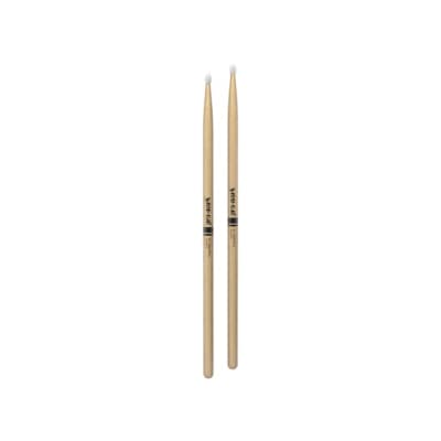 Pro-Mark Hickory Drum Sticks, 5A Oval Nylon Tips, Medium, Made in USA, TX5AN image 6