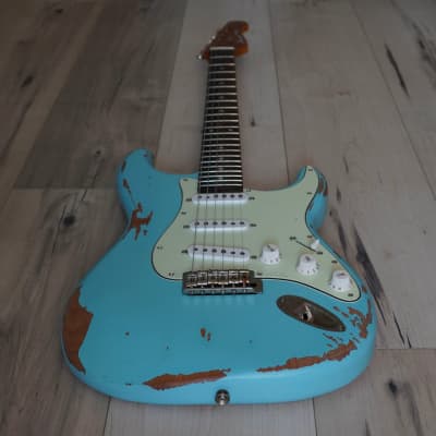 AIO HRS Relic Stratocaster - Sonic Blue image 10