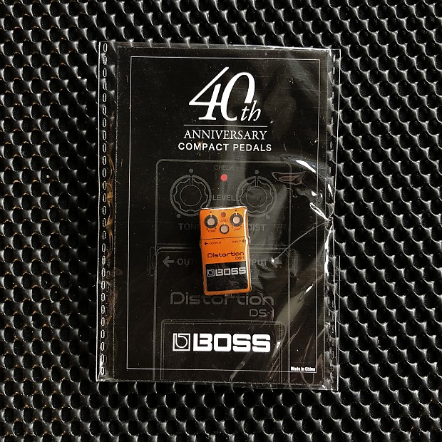 Boss 40th Anniversary Compact Pedals Collector's Pin - DS-1