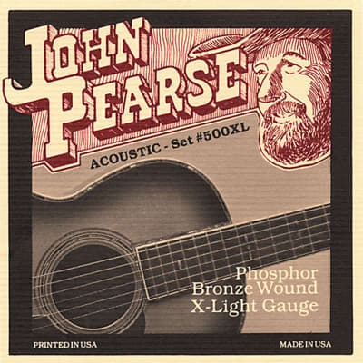 John Pearse 500XL Acoustic Strings - Phosphor Bronze / Extra Light Gauge for sale
