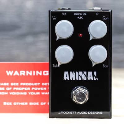 J. Rockett Audio Designs Animal OD Overdrive Distortion Guitar Effect Pedal image 9