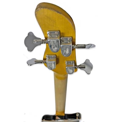 Woodcraft Electric Guitars Retro-Modified Bobcat 4 Tobacco Sunburst Custom Bass 34" Scale image 8