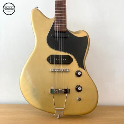 OPT Guitars | Pennod 1 | JM Style | Random Relic | Satin Sleek | Shock Gold / Blue with 3-Ply Black Guard image 8