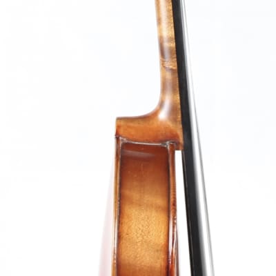 Restored 4/4 Violin, German Made Stradivari Model, Stamped Conservatory Violin image 4