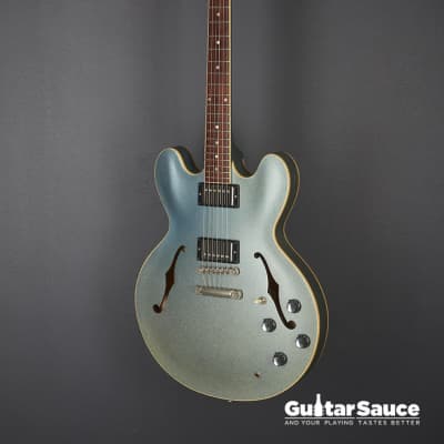 Gibson  Gibson Custom Shop ES 335 Light Blue Sparkle Metallic Used 2008 (Cod. 1432UG) image 4