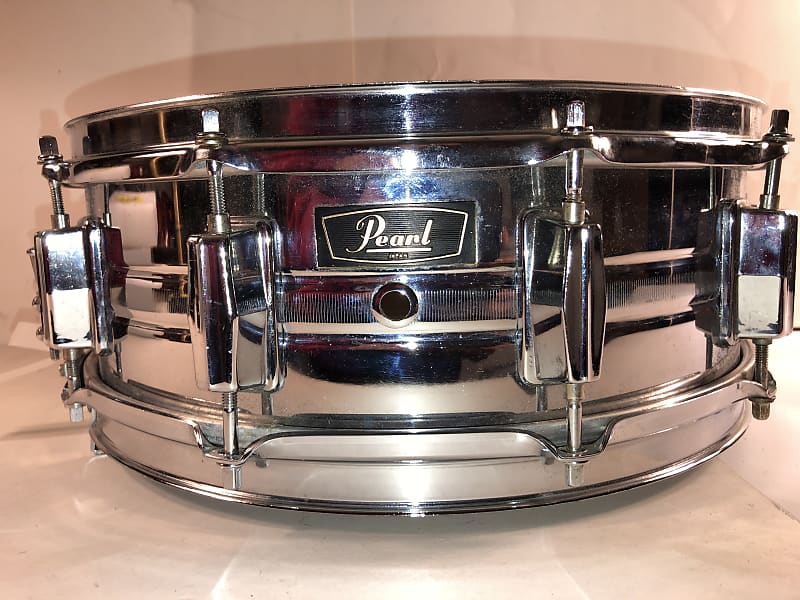 Vintage Pearl 10 lug Chrome Snare Drum image 1