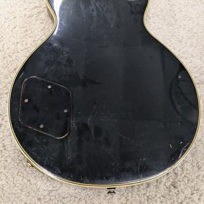 Very Cool Vintage Univox LP Style Cutaway Electric Guitar w/Case, Black - 1970s? image 13
