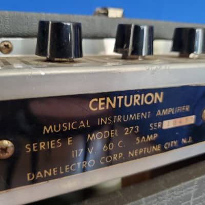 1962 Danelectro Model 273 Centurion Series E~Vintage Tube Amplifier~Surfy Vibrato~New Reduced Price image 13