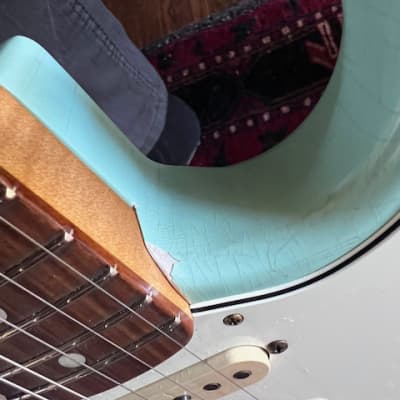 MJT / Fender Stratocaster 2015-2021 - Daphne Blue Nitro image 15