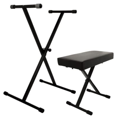 On-Stage Stands KPK6500 Keyboard Stand and Keyboard Bench Pack image 2