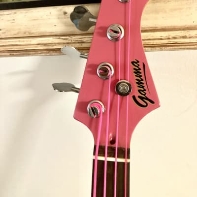 GAMMA j-21 ‘P’ bass 2016  - Two tone Coral and Fiesta pink image 4