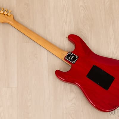 1991 Charvel by Jackson CST-060-SSH Superstrat S-Style See-Through Red w/ Case, Japan image 12