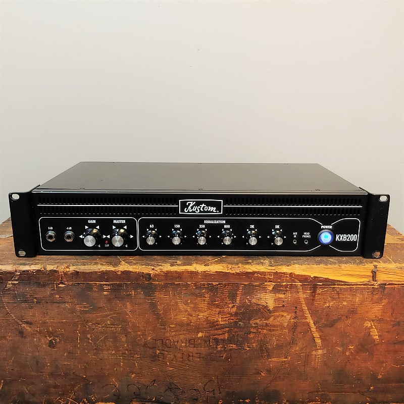 Kustom KXB200HR Black 200 Watt Bass Amplifier | Reverb