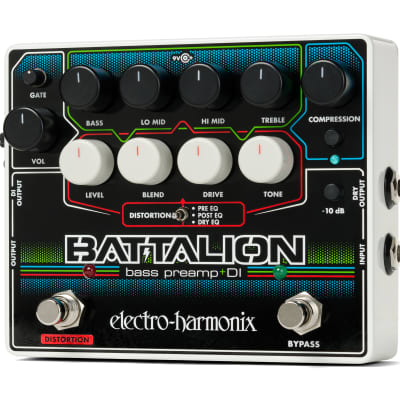 Electro-Harmonix EHX Battalion Bass Preamp / DI Effects Pedal image 4