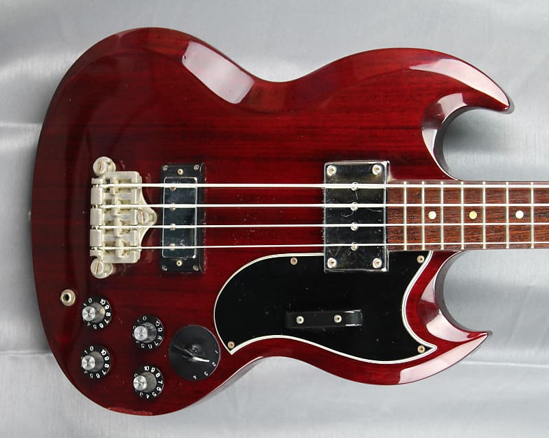 Orville SG Bass EB-3 1989 - Cherry - short scale - japan