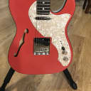 Fender Two tone Telecaster Thinline Limited Edition Feista Red with Hard shell case