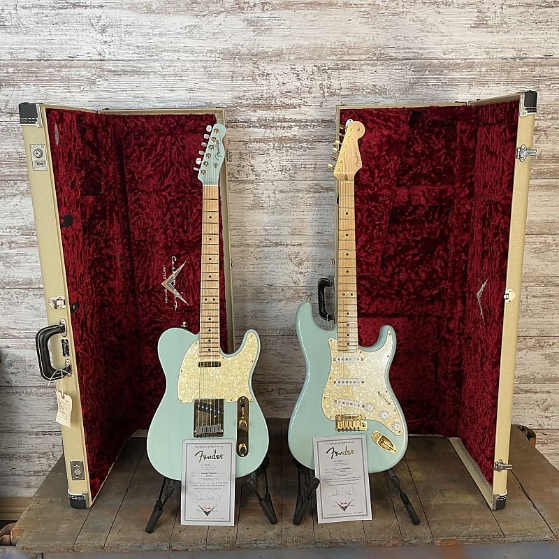 2009 Limited Edition Masterbuilt Fender GSK Stratocaster and Gristlecaster SET 1/10 image 1