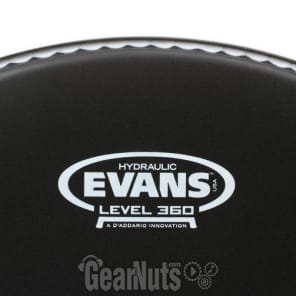 Evans Hydraulic Black Coated Snare Head - 14 inch image 2
